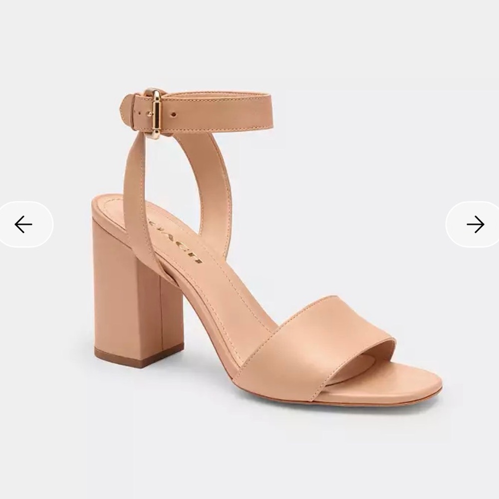 Coach Block Heel Sandals